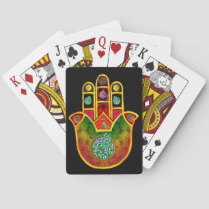 Naipes del Mah Jongg Hamsa