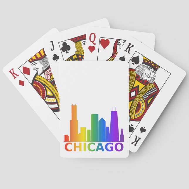 Naipes del orgullo de Chicago (Reverso)
