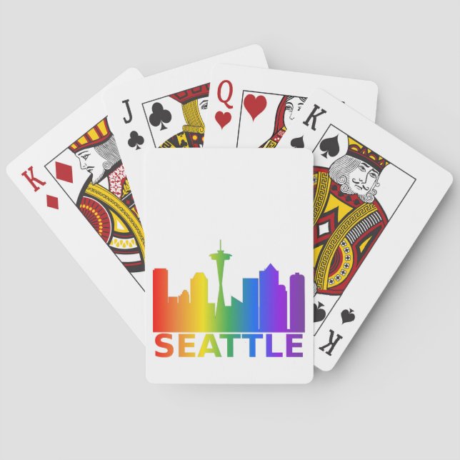 Naipes del orgullo de Seattle (Reverso)