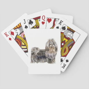 Naipes del perro de Shih Tzu