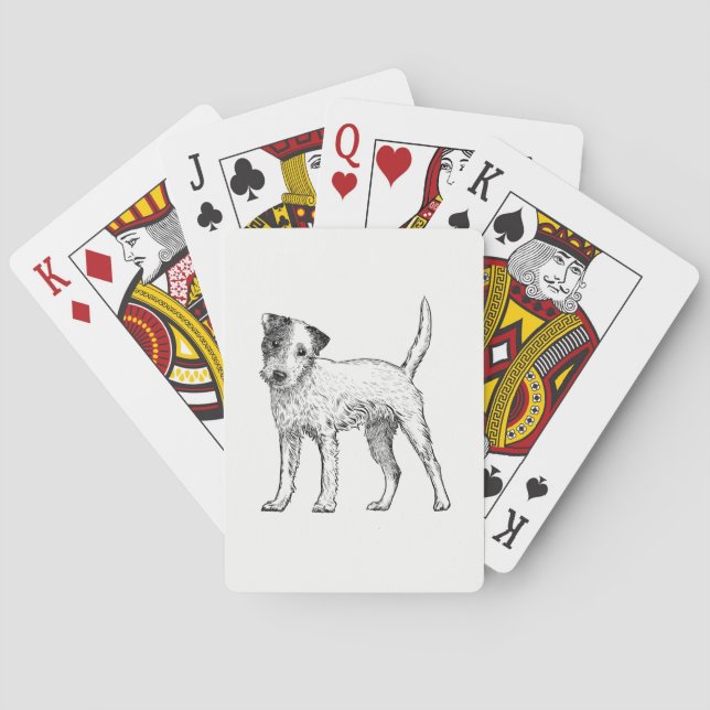 Naipes del perro - Jack Russell Terrier (Reverso)