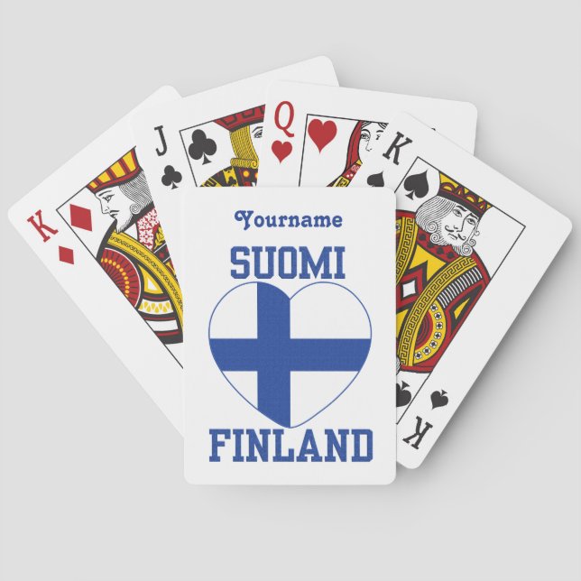 Naipes del personalizado de SUOMI FINLANDIA (Reverso)