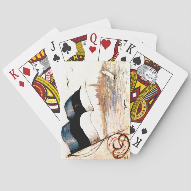 Naipes estonios de la bandera (Reverso)