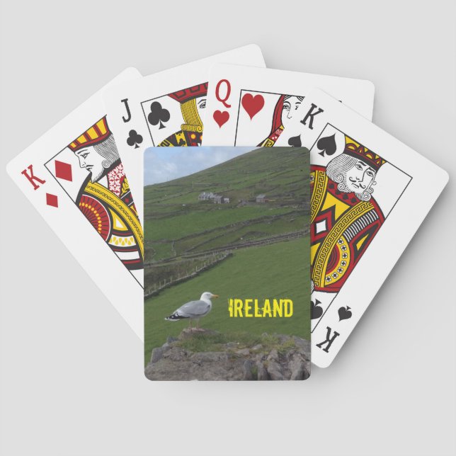 Naipes irlandeses de Irlanda del paisaje (Reverso)