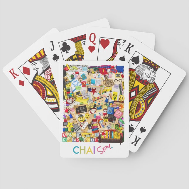 Naipes judíos de la escuela (Reverso)