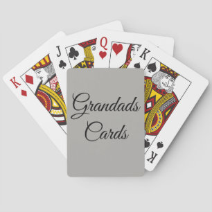 Naipes personalizados elegantes del grandad