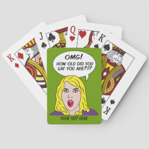 Naipes RETROS del personalizado de los TEBEOS