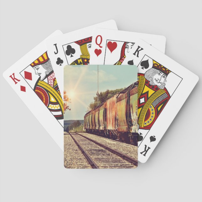 Naipes temáticos del ferrocarril (Reverso)