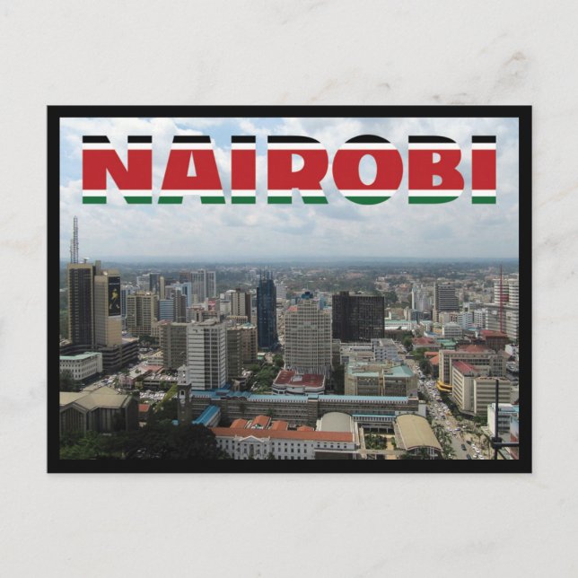 Nairobi - postal de Kenia (Anverso)