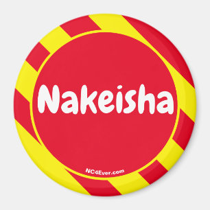 Nakeisha imán rojo/amarillo