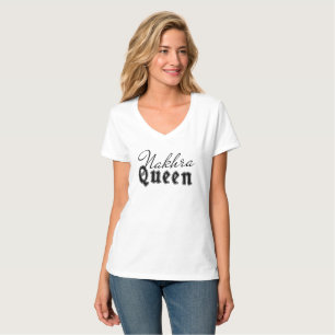 Nakhra Queen Funny Desi Pun Diseño de camisetas p