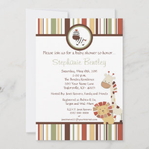 Nali Jungle 5x7 invitación