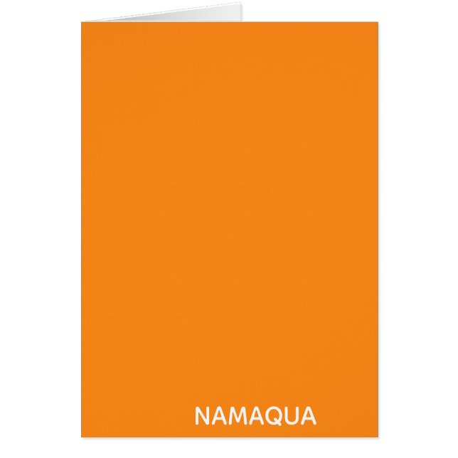 Namaqua orange colour name (Frente)