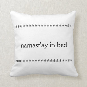 Namast'ay en almohada de cama