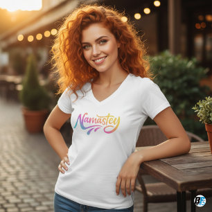 Namaste Camiseta de yoga de meditación espiritua