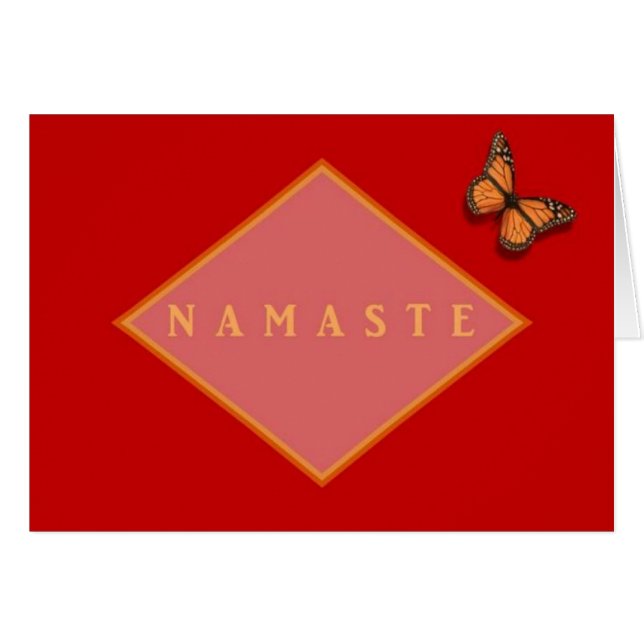 Namaste disfruta la tarjeta (Anverso (Horizontal))