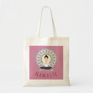 Namaste en la actitud de Lotus - la bolsa de asas