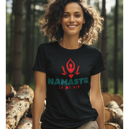 Namaste es mi camiseta de yoga de cama