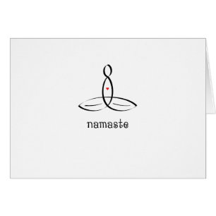 Namaste - Estilo de abanico negro