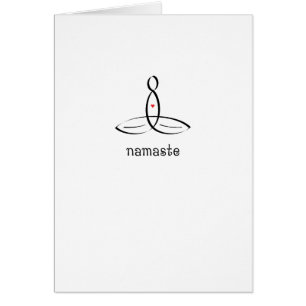 Namaste - Estilo de abanico negro