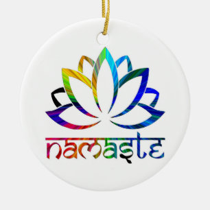Namaste, flor de Lotus, espiritual, ornamento