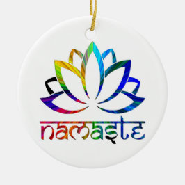 Namaste, flor Lotus, espiritual, ornamento