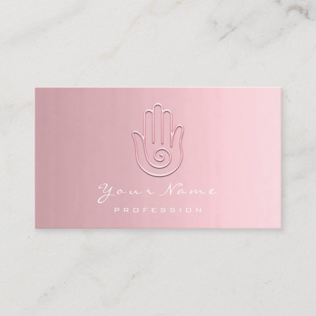 Namaste Joga Reflexology Ombre Tarjeta de cita (Anverso)