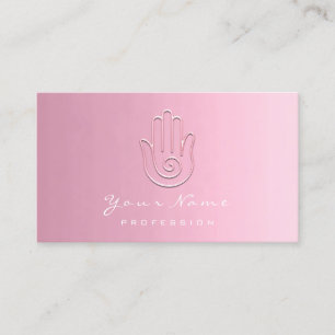 Namaste Joga Reflexology Pastel Tarjeta de cita
