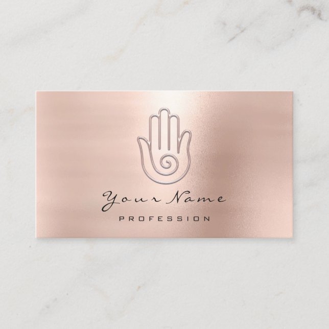 Namaste Joga Reflexology Reiki Tarjeta de cita (Anverso)