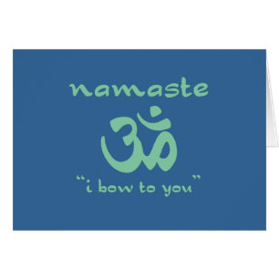 Namaste - me inclino ante ti (en verde)