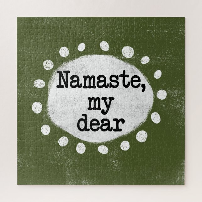 Namaste My Dear - Rompecabezas verdes (Vertical)