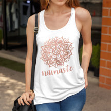 Namaste Rosa Gold Mandala Yoga Tank Top