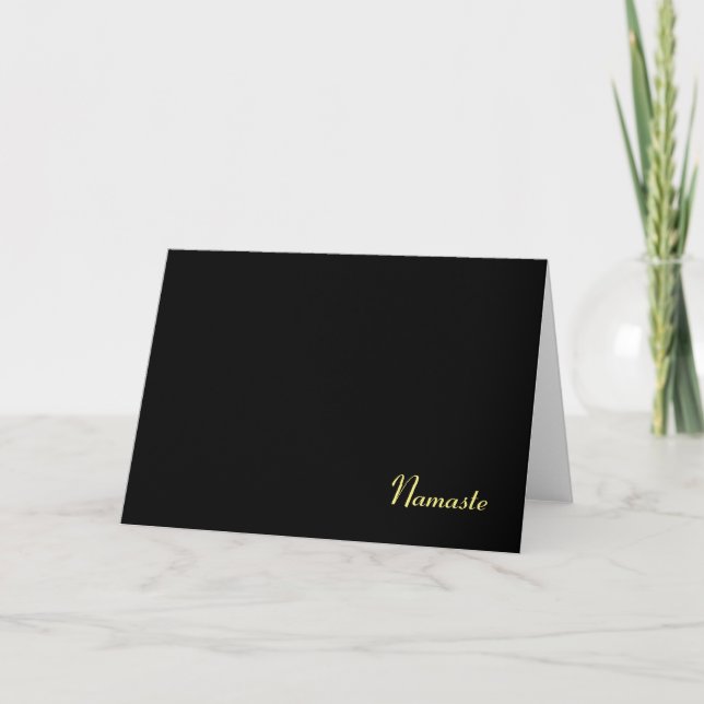 Namaste, tarjeta (Anverso)