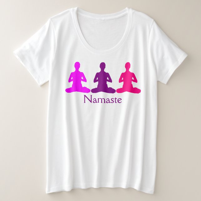 Namaste Zen Yoga Lotus Meditation Trendy (Anverso del diseño)