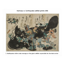 Namazu-e: Impresiones de bagre terremoto UNO