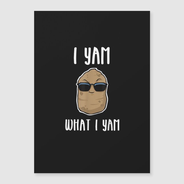 Ñame Lo Que Soy Ñame Divertido Ñame Batata (Anverso)