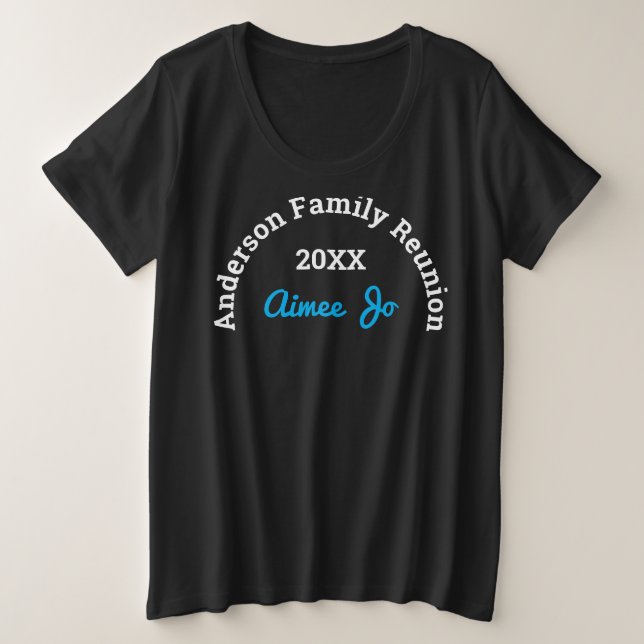 Name || Stylish Matching Family Reunion Black (Anverso del diseño)