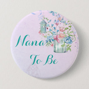 Nana a ser botón floral de Baby Shower de la