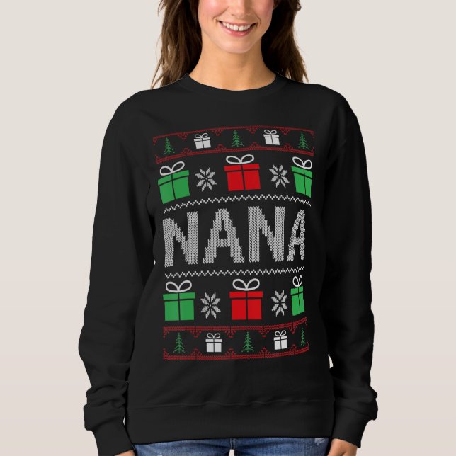Nana Claus Ugly Navidad Sweater (Anverso)