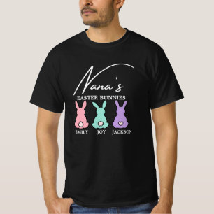 Nana/Grandma/Mimi Personalizable Camisa de conejo 