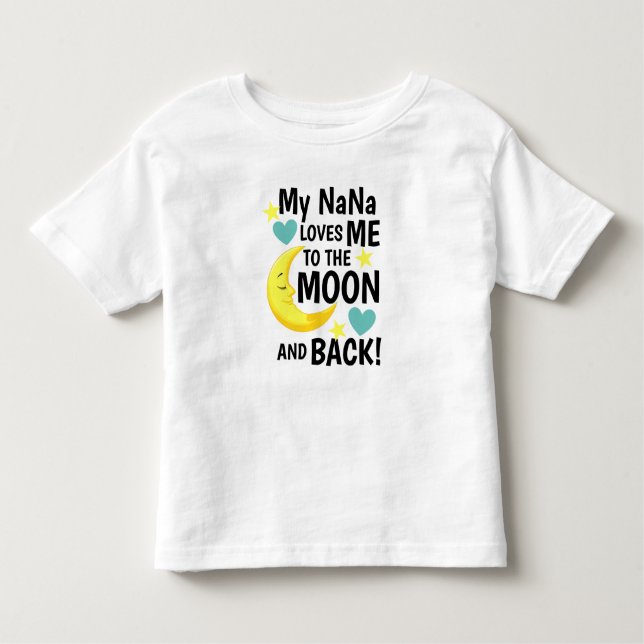 NaNa me ama a la luna y a la camiseta del bebé (Anverso)