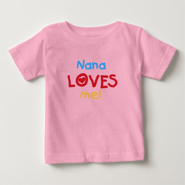 Nana me ama camisetas y regalos (Anverso)
