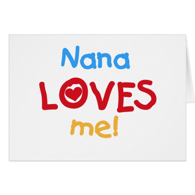 Nana me ama camisetas y regalos (Anverso (Horizontal))