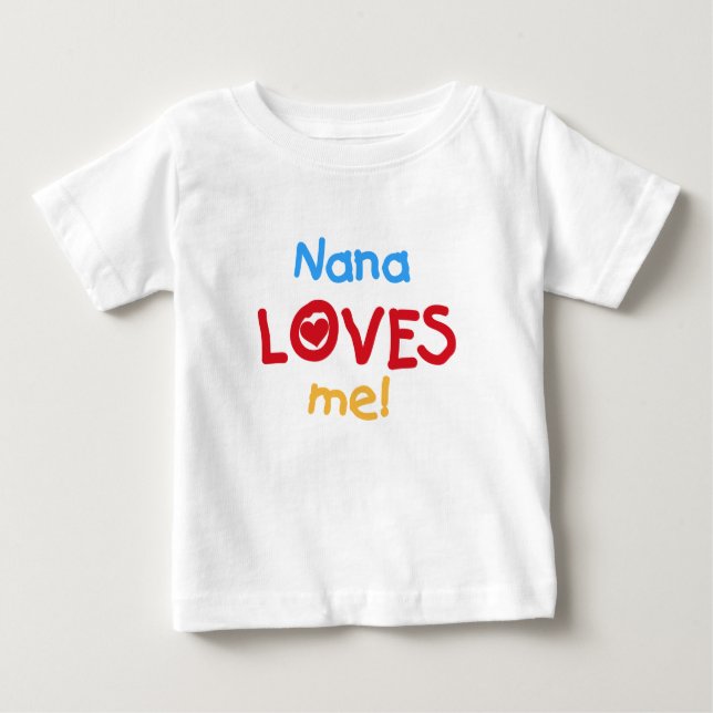 Nana me ama camisetas y regalos (Anverso)