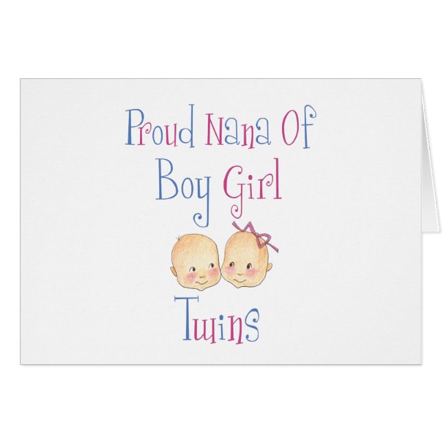 Nana orgullosa de los gemelos del chica del (Anverso (Horizontal))