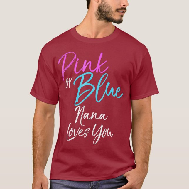 Nana rosa o azul ama a tu abuela Camisa (Anverso)