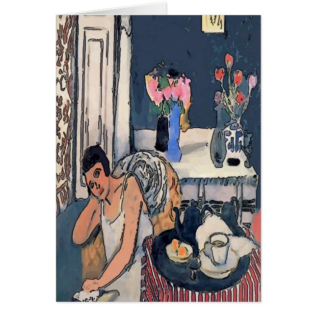Nancy Breakf Con Flores Resumen, Estilo Matisse, (Frente)