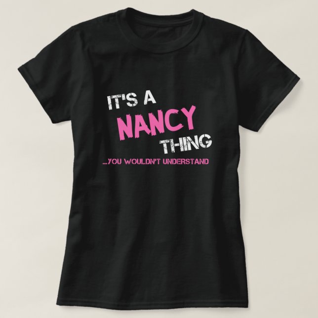 Nancy cosa que no entenderías de la camiseta (Diseño del anverso)