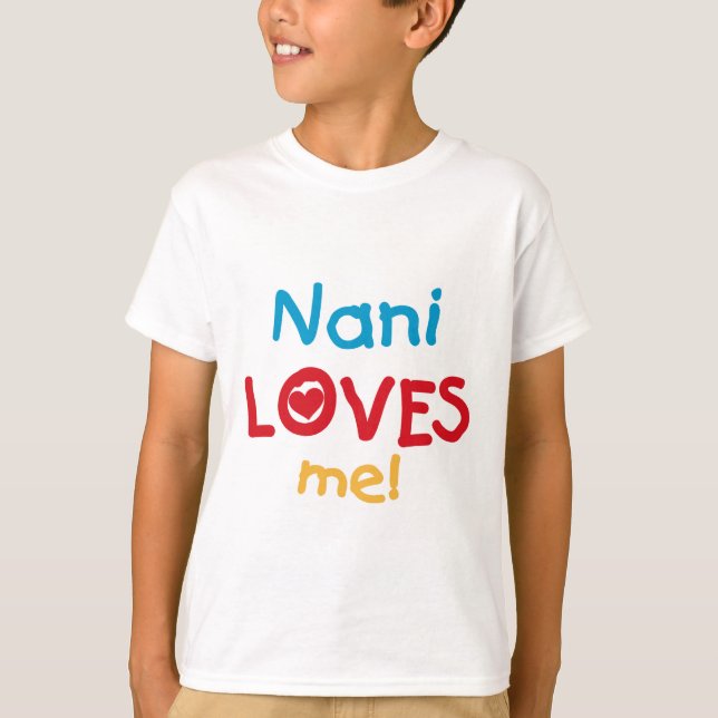 Nani me ama camisetas y regalos (Anverso)