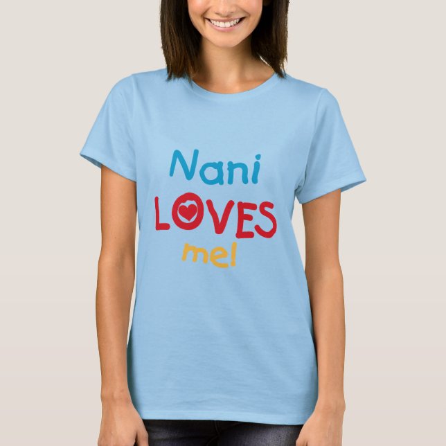 Nani me ama camisetas y regalos (Anverso)